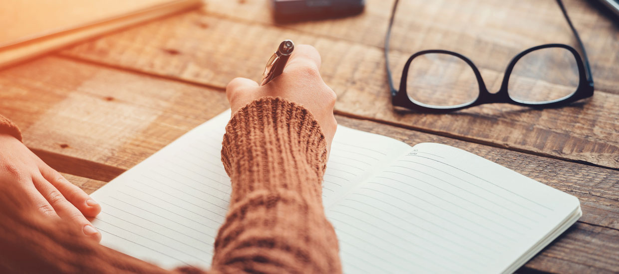 Woman writing